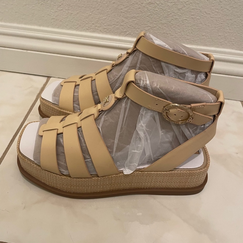 NWOT Sam Edelman Naima Women's Sandals & Flip Flops Open Toe Wedges 8.5​​​ - Picture 2 of 8
